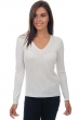 Cashmere & Silk ladies v necks robine ivory 3xl